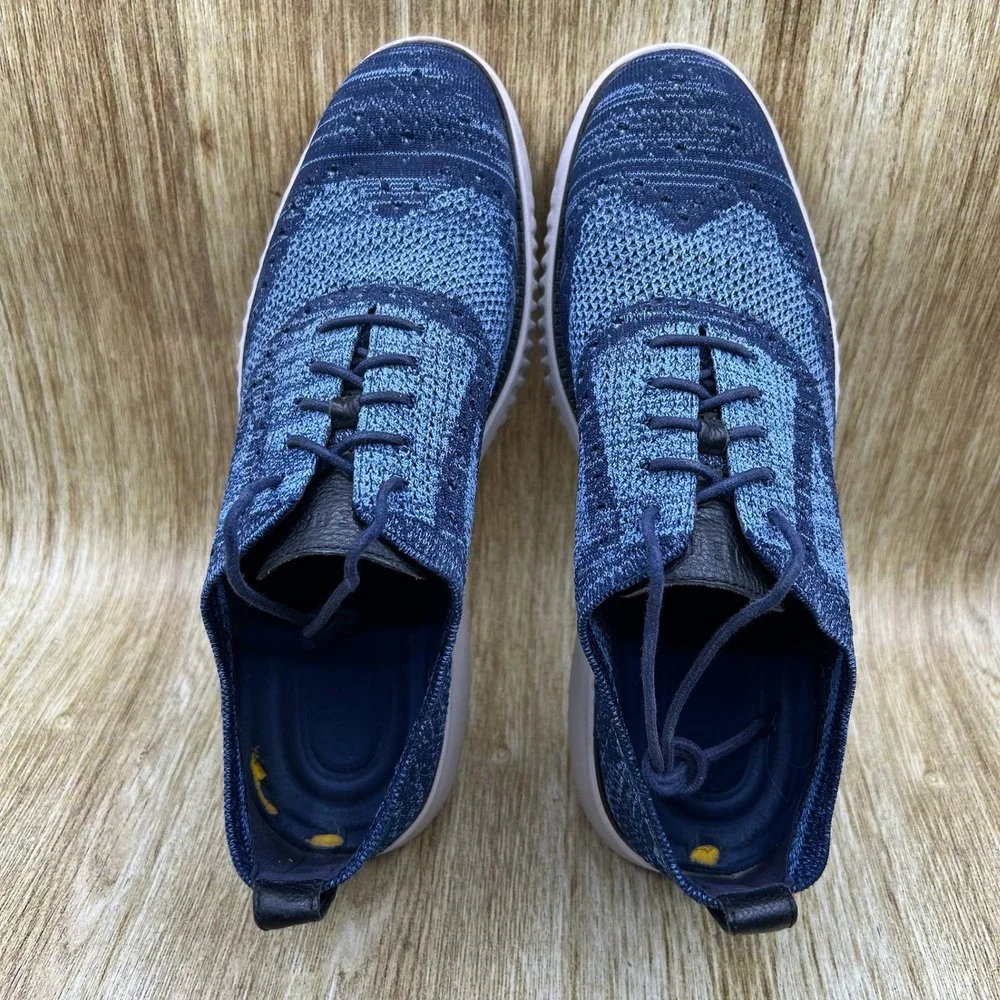Cole Haan 2.Zerogrand Men's Size 9 M Stitchlite Blue Oxford Wingtip C27946